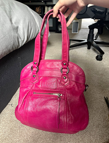 Coach poppy pink - poppy, leather