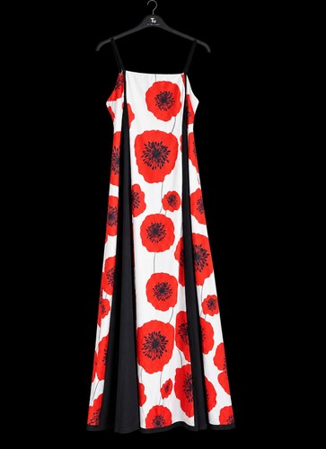 Long maxi floral - maxi, poppy
