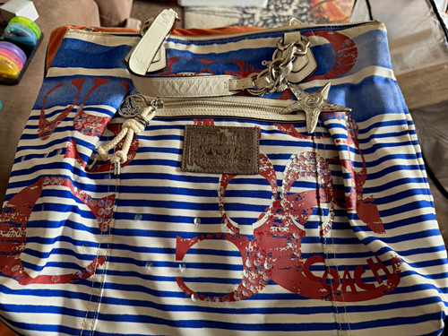 Coach poppy striped canvas - coach,