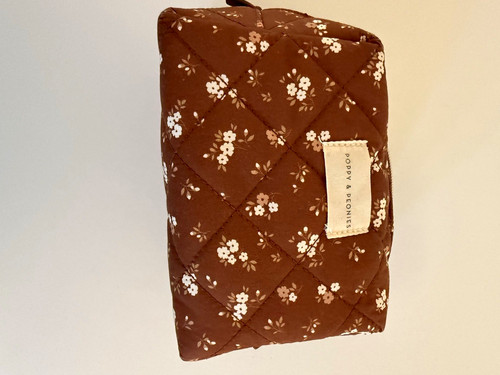 Poppy peonies floral quilted - peonies,