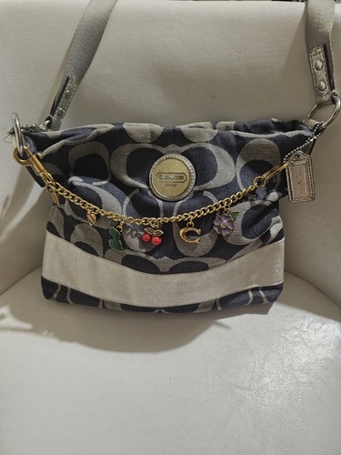 Coach signature denim - denim, poppy