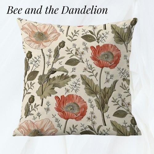 Poppy flowers canvas weave - flowers,