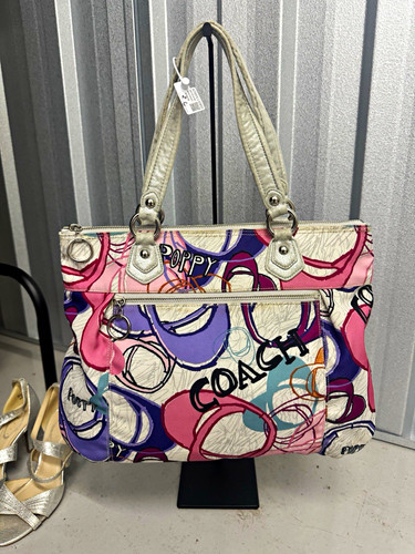 Coach poppy canvas tote - coach,