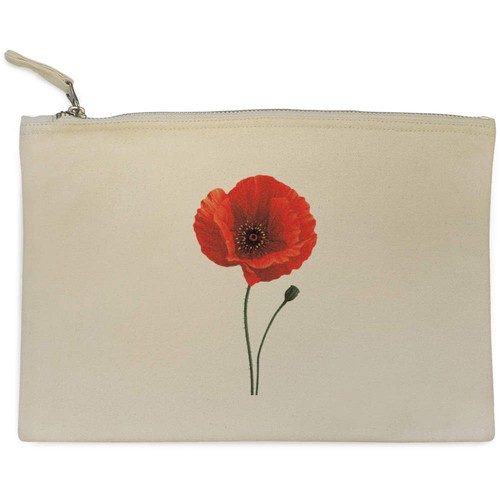 Simple poppy flower canvas - 'simple,