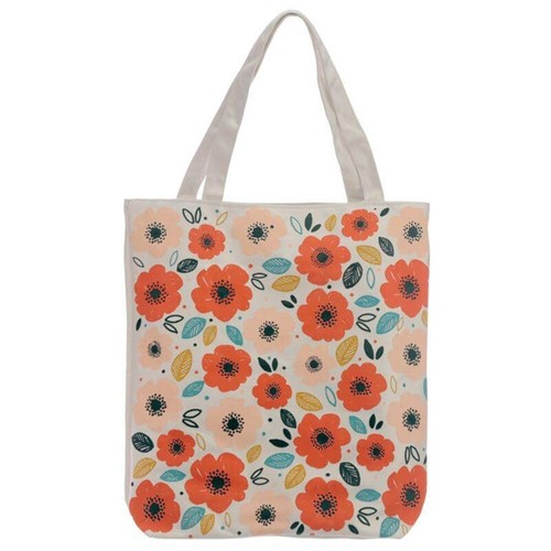 Poppy fields cotton bag - cotton,