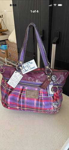 Coach poppy tartan plaid - coach,