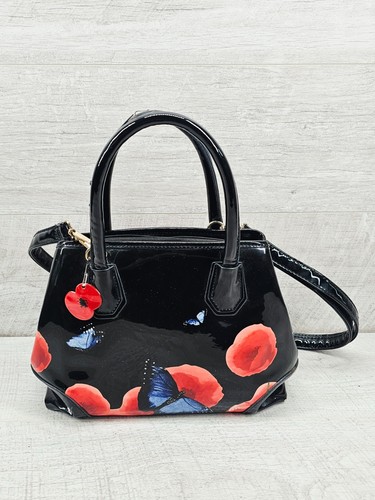Women black patent poppy - black,