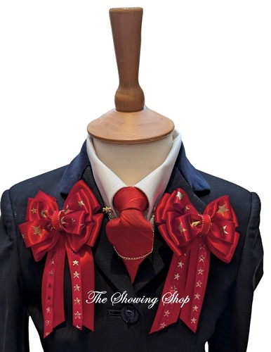 Premium poppy red gold star - red/,