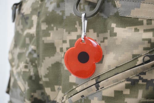 Poppy key tag leaf - poppy,
