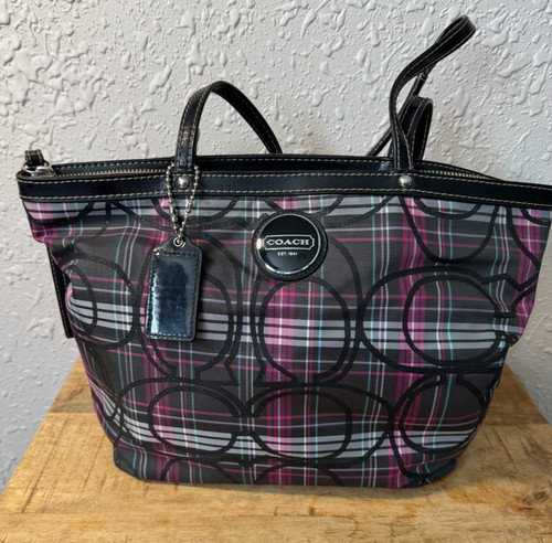 Coach poppy signature tote bag - signature,