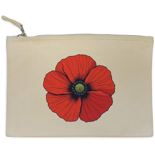 Poppy flower top - flower, canvas