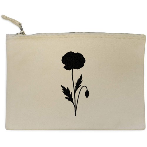 Poppy flower silhouette - silhouette, '
