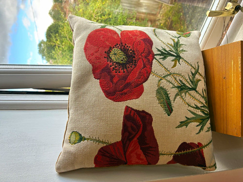 Poppy floral tapestry - floral, cotton