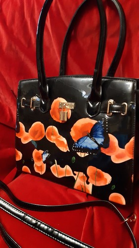 Poppy butterfly handbag - poppy/butterfly, handbag-