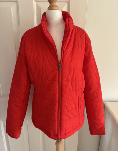 Poppy red quilted jacket - quilted,